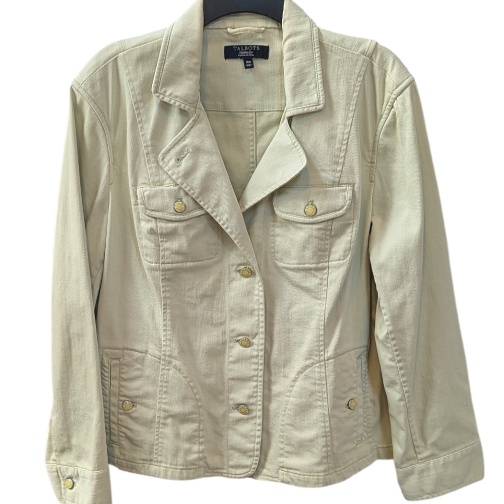 Talbots Women's Petites Pale Lime Green Blazer/Jacket. Size 18W